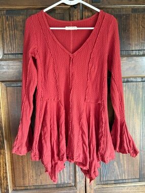 Free People Primrose faded rust top